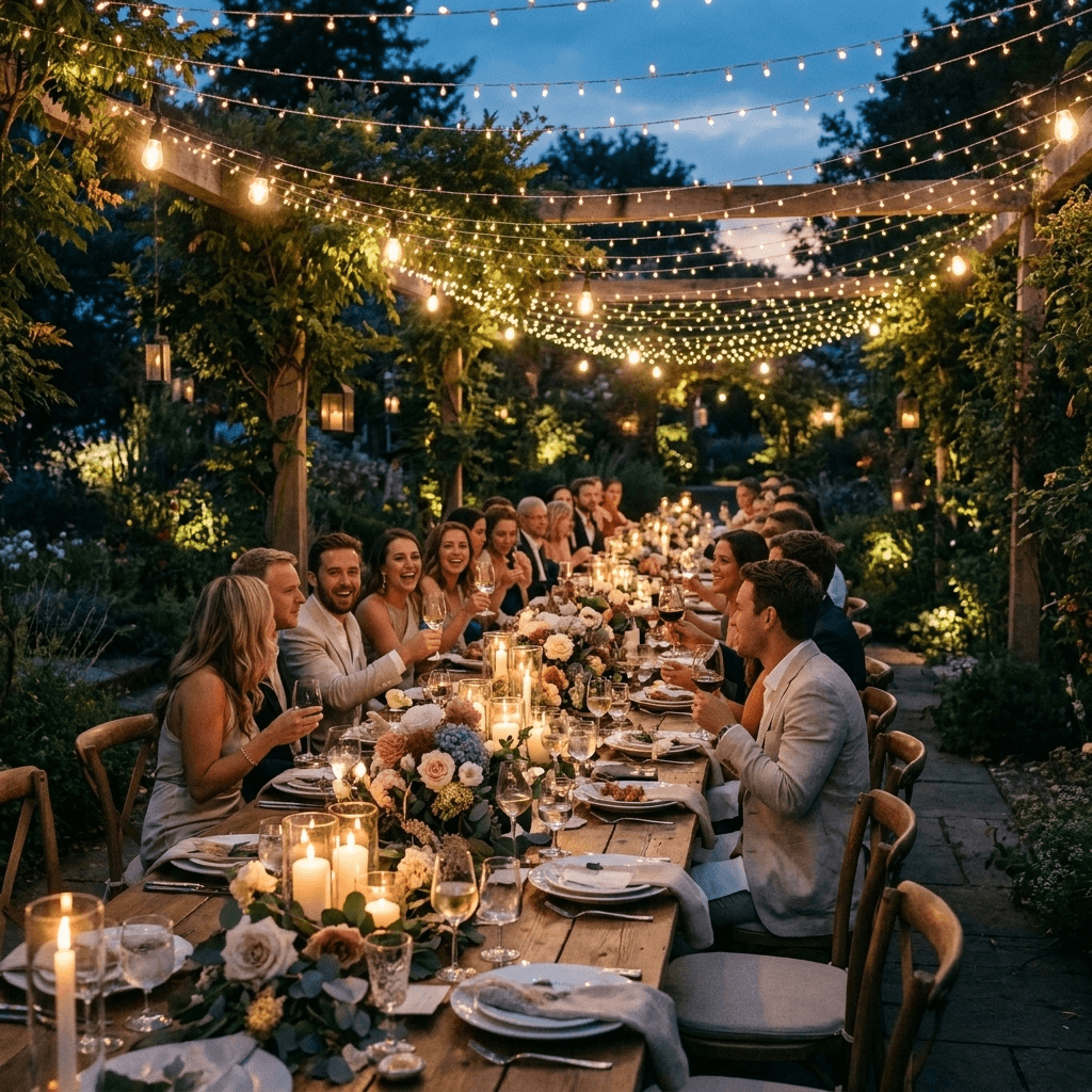 Intimate Garden Soirée Celebration Concept